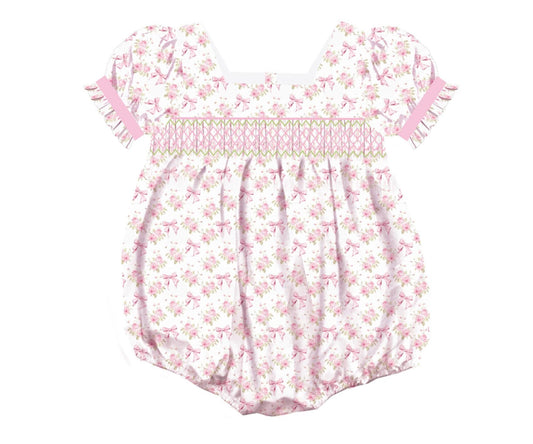 Bouquets and Bows Smocked Bubble