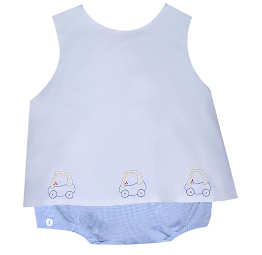 Blue Embroidered Little Tikes Diaper Set