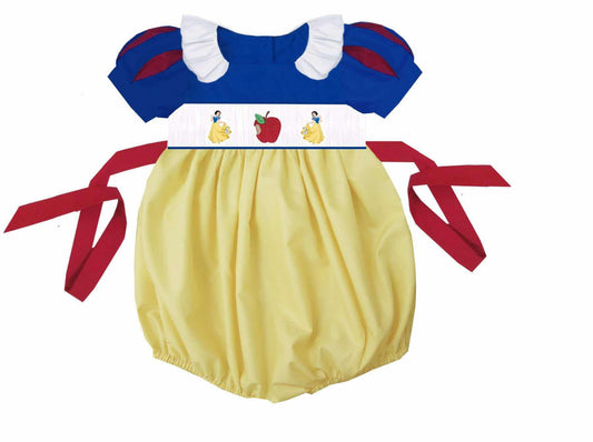 Yellow Apple Princess Smock Bubble